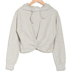 ABOUND
Twist Front Hoodie In Gray